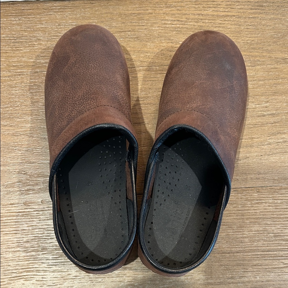 Dansko Brown Leather Clogs
